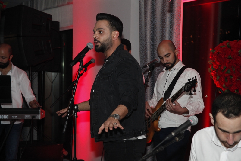 Charbel Khalil and the band at Burj on Bay 